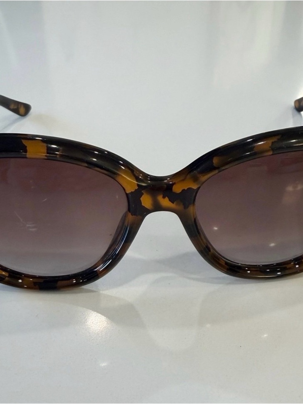 Christian Dior Ladycat 1 Oversized Cat Eye Sunglasses Tortoise Italy